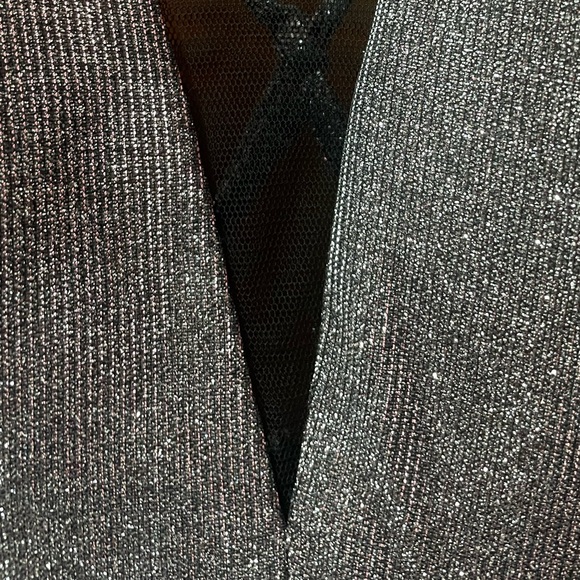 Crystal Doll Formal Shimmering Gown Silver/Pink/Purple Size 5 With Pockets NWT - Picture 3 of 5